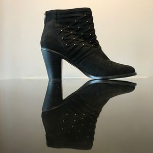 Badass Black Suede Bootie  9.5